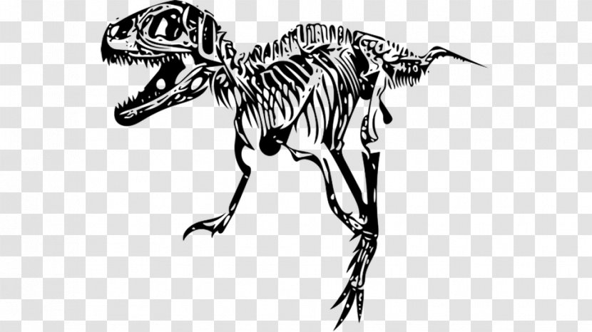 Tyrannosaurus Skeleton T-shirt Fossil Dinosaur - Mythical Creature Transparent PNG
