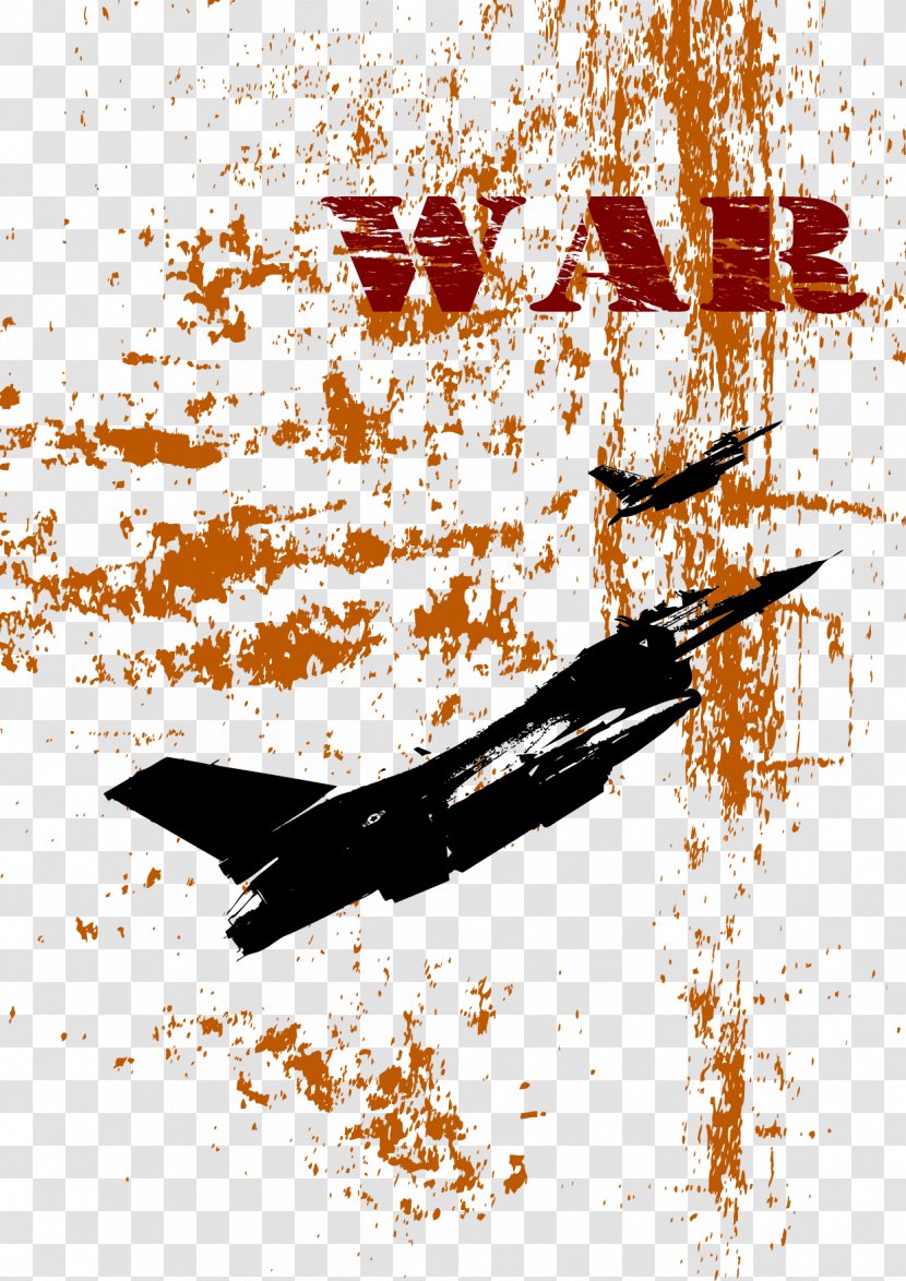 Airplane War Poster - Orange - Spear Of The Super Combat Effectiveness Hail Bullets Transparent PNG