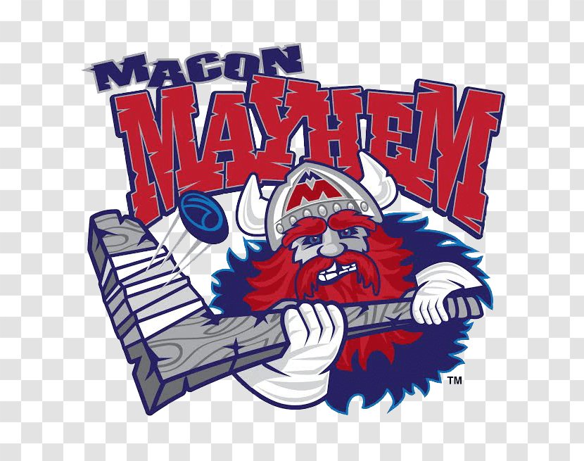 Macon Coliseum Mayhem Southern Professional Hockey League Knoxville Ice Bears Fayetteville Marksmen - Text - Huntsville Transparent PNG