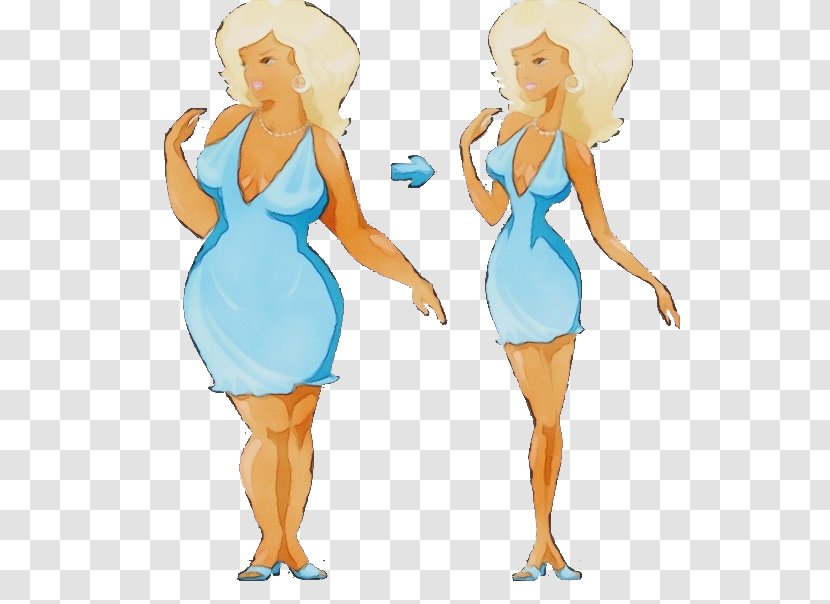 Cartoon Standing Fashion Illustration Dress Gesture - Design - Fictional Character Transparent PNG