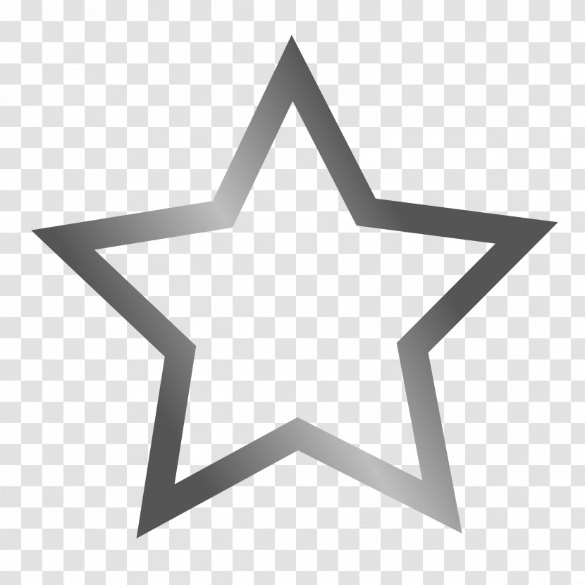 Clip Art - Symbol - Silver Star Transparent PNG