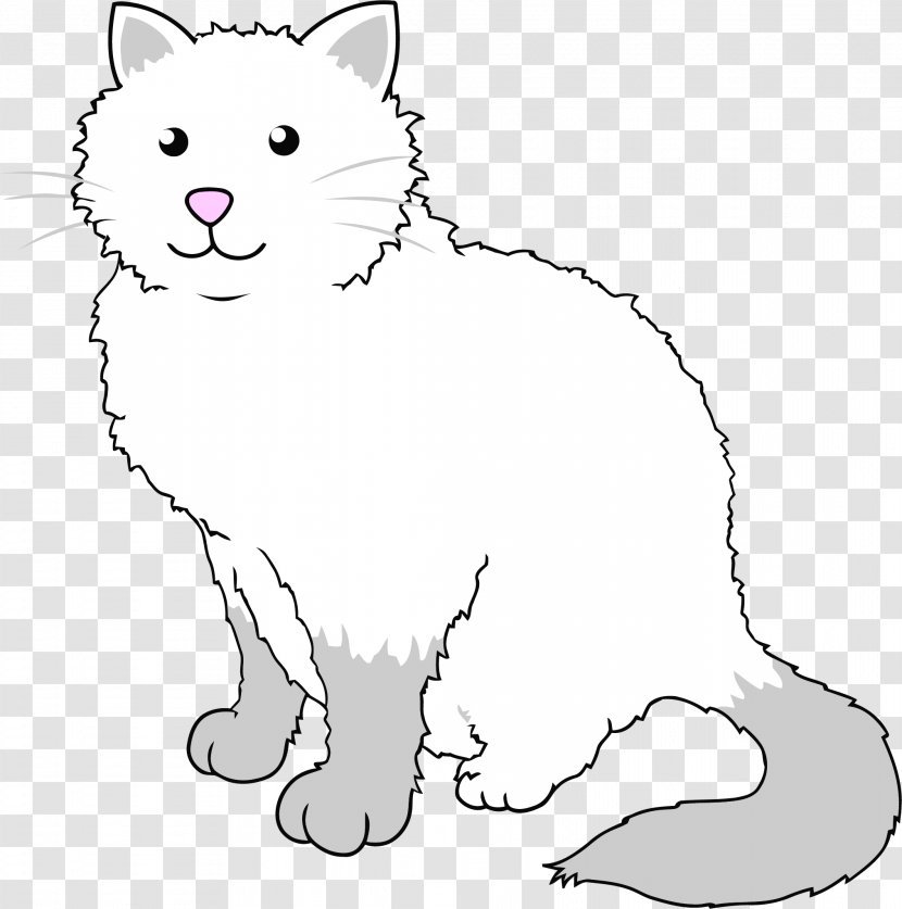 Siamese Cat Drawing Cartoon Clip Art - Coloring Book - Kitten Transparent PNG