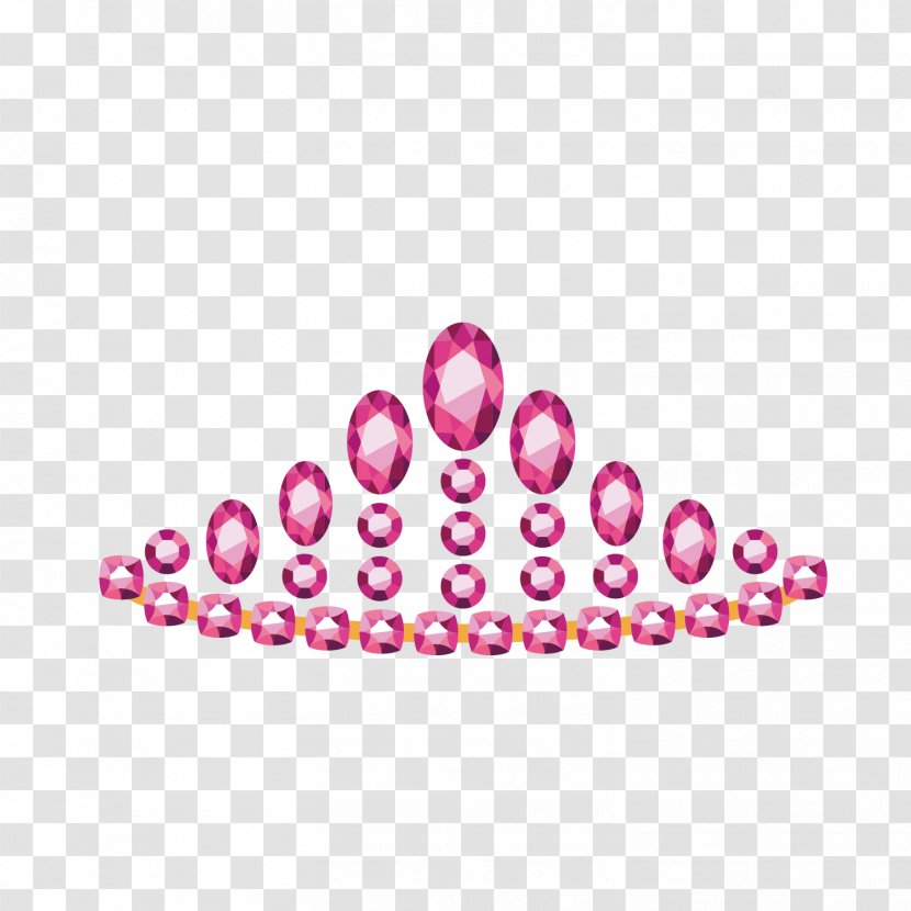 Crown Princess Tiara - Pattern - Gem Queen Transparent PNG