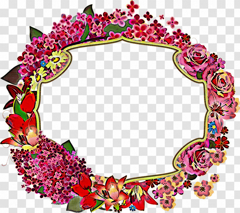 Flower Oval Frame Floral Oval Frame Oval Frame Transparent PNG
