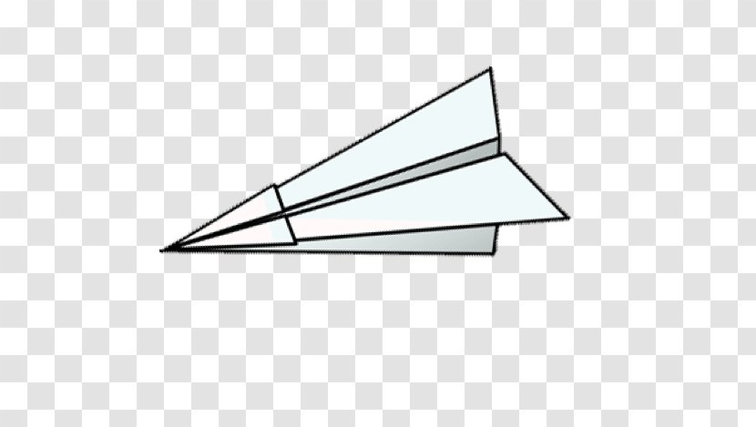 Angle Paper Plane Line Airplane - Triangle - Flying Paperrplane Transparent PNG