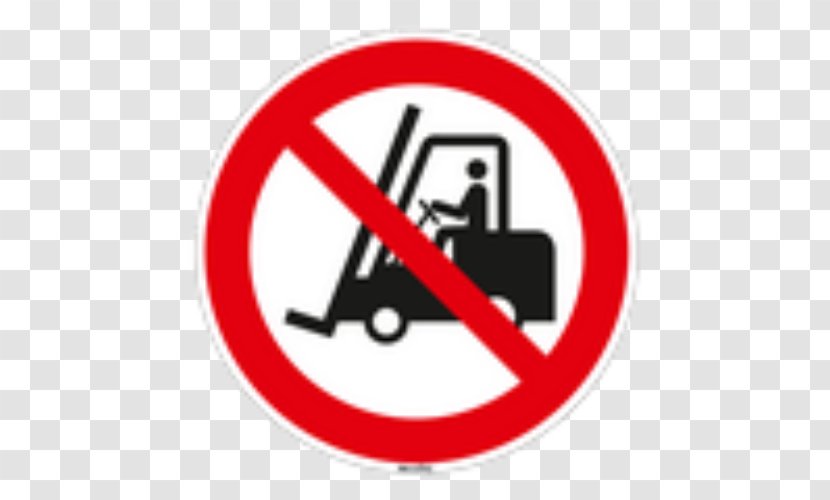 Forklift No Symbol Sign Safety ISO 7010 - Warning - Hundeklo Transparent PNG