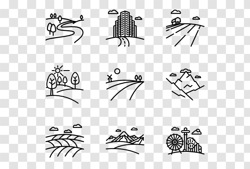 Drawing Visual Arts /m/02csf Clip Art - Symbol - Mountain Forest Transparent PNG