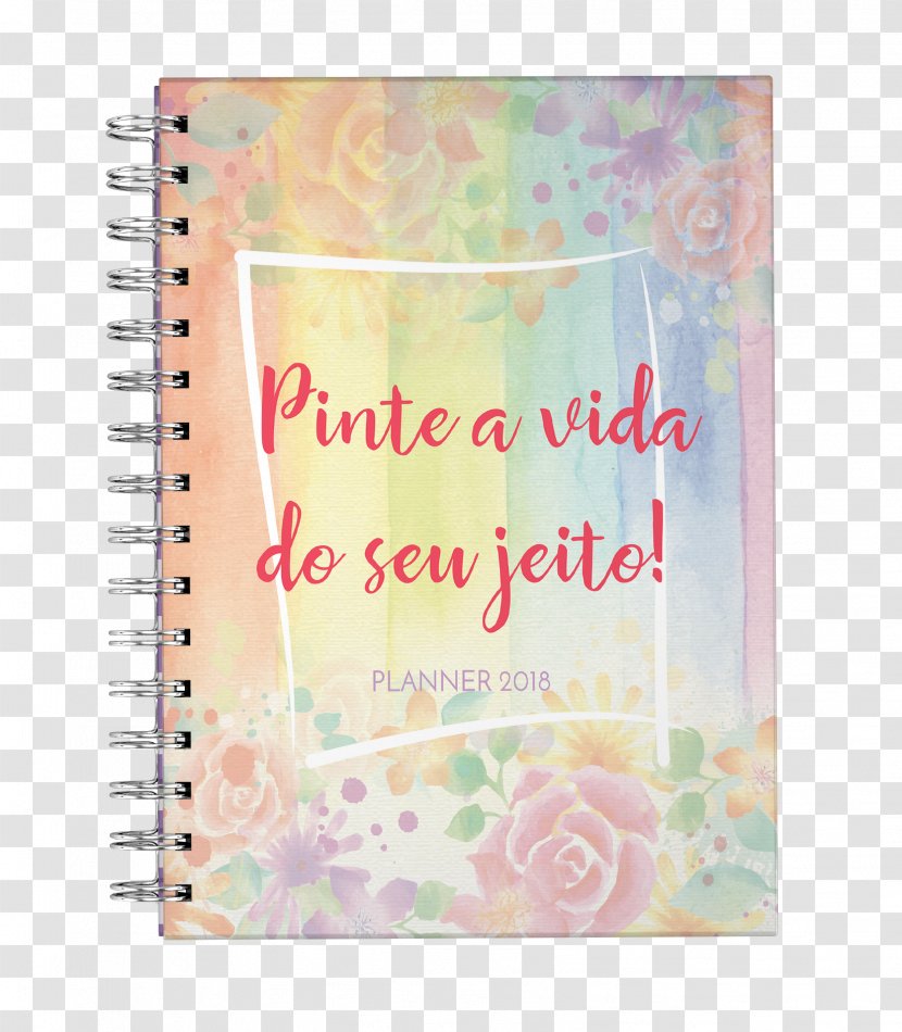 Paper Diary 0 Notebook Planning - Pink - Digital Planner Transparent PNG