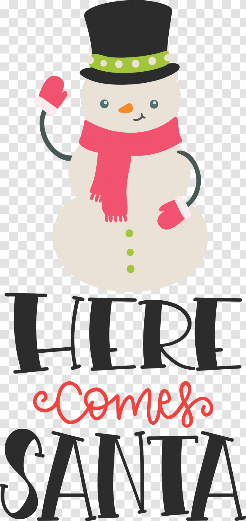 Here Comes Santa Santa Christmas Transparent PNG