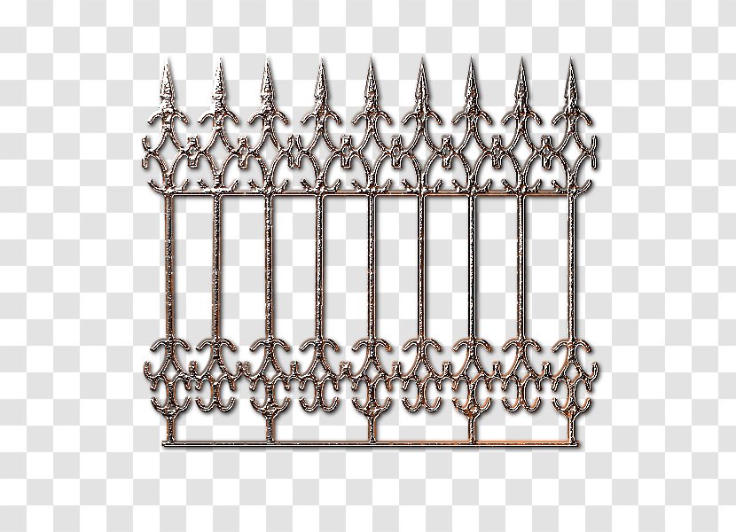 Iron Fence Grille Wall Metal - Brass Transparent PNG