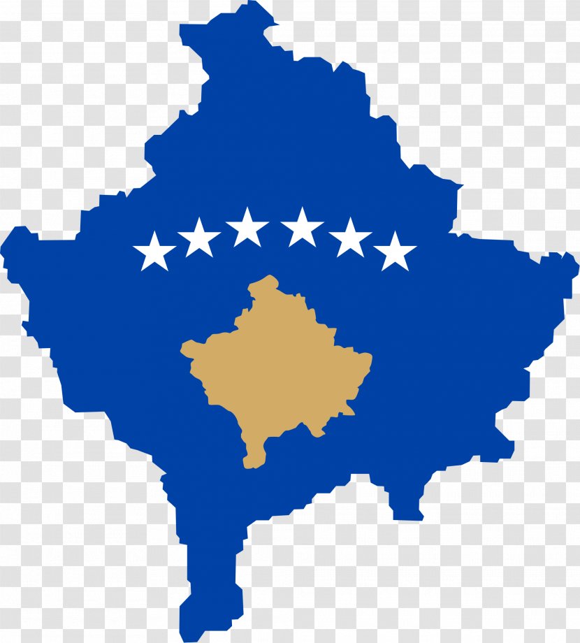 Flag Of Kosovo Map 2008 Declaration Independence Serbia Transparent PNG