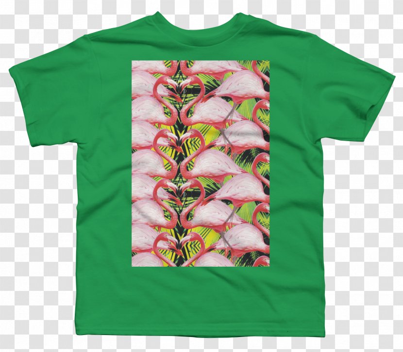 T-shirt Sleeve Amazon.com Clothing - Tshirt - Flamingo Illustration Transparent PNG