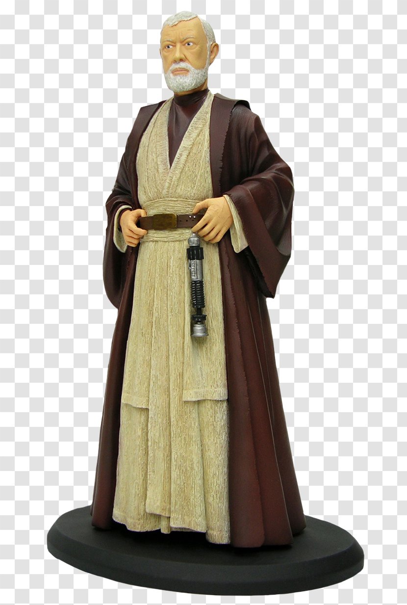 Obi-Wan Kenobi Star Wars Anakin Skywalker Luke Statue - Obiwan Transparent PNG