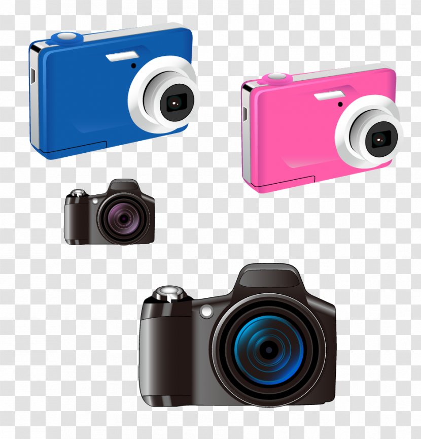 Digital Camera - Magenta - Fashion Color Vector Material Transparent PNG