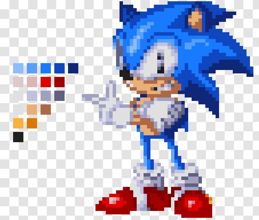 Sonic The Hedgehog Forces Fighters Mania Knuckles Echidna - Toy Block - Pixel Art Transparent PNG
