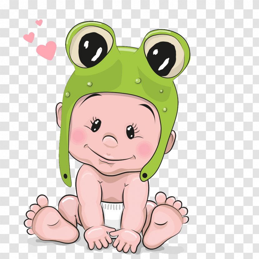 Infant Euclidean Vector Cartoon Illustration - Tree - Frog Baby Transparent PNG