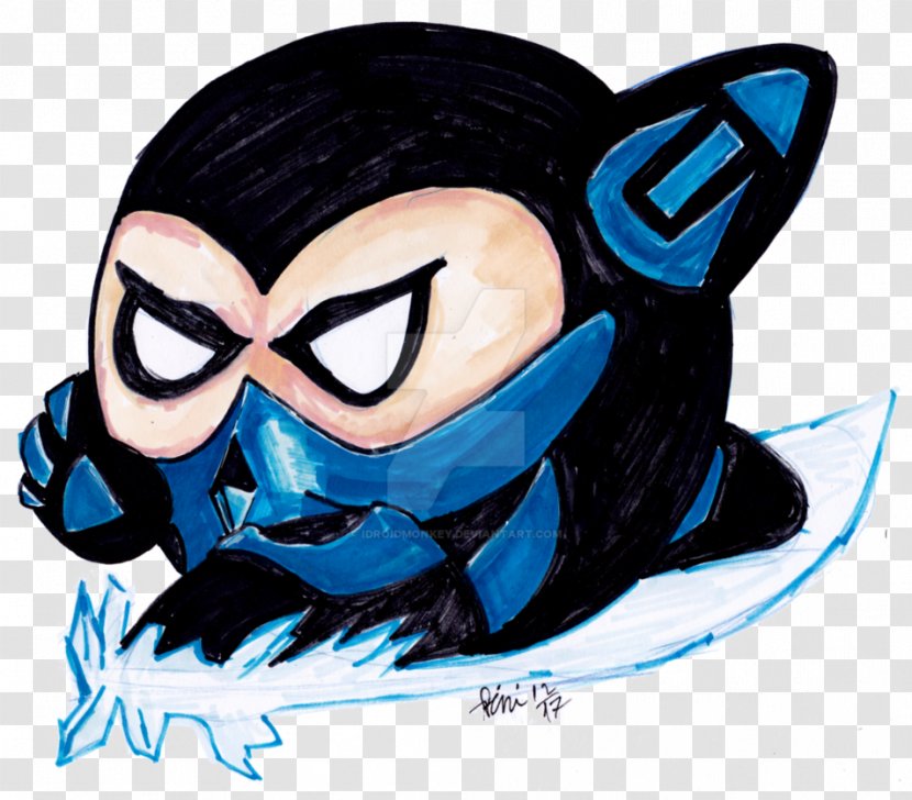 Sub-Zero Mortal Kombat YouTube Drawing Kirby - Cartoon - Speed Transparent PNG