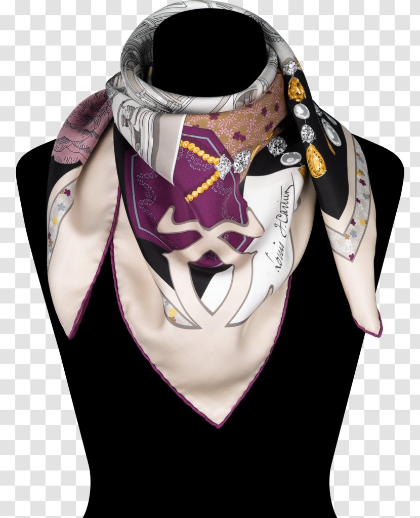 Scarf Neck Purple - Silk Transparent PNG