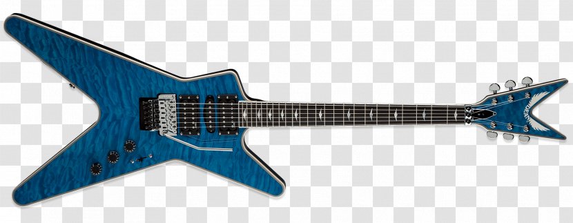 Electric Guitar Dean ML Soltero V Guitars - Musical Instruments - Blue Transparent PNG