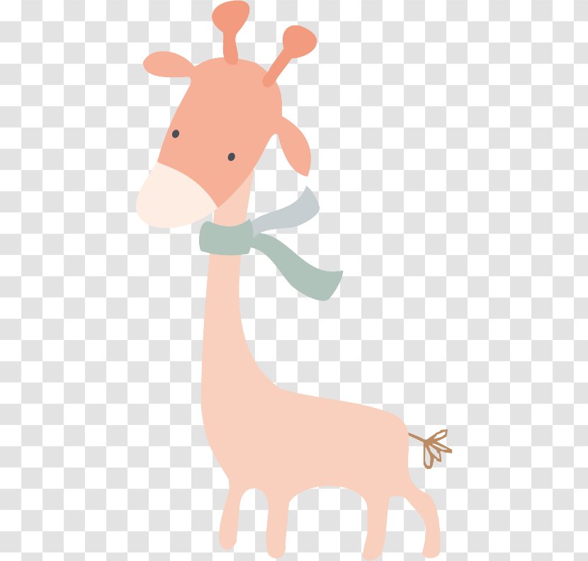 Giraffe Formosan Sika Deer - Pink - Cartoon Transparent PNG