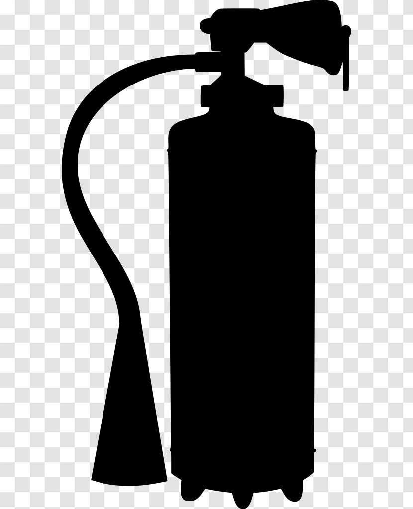 Fire Extinguisher - Safety - Water Bottle Blackandwhite Transparent PNG