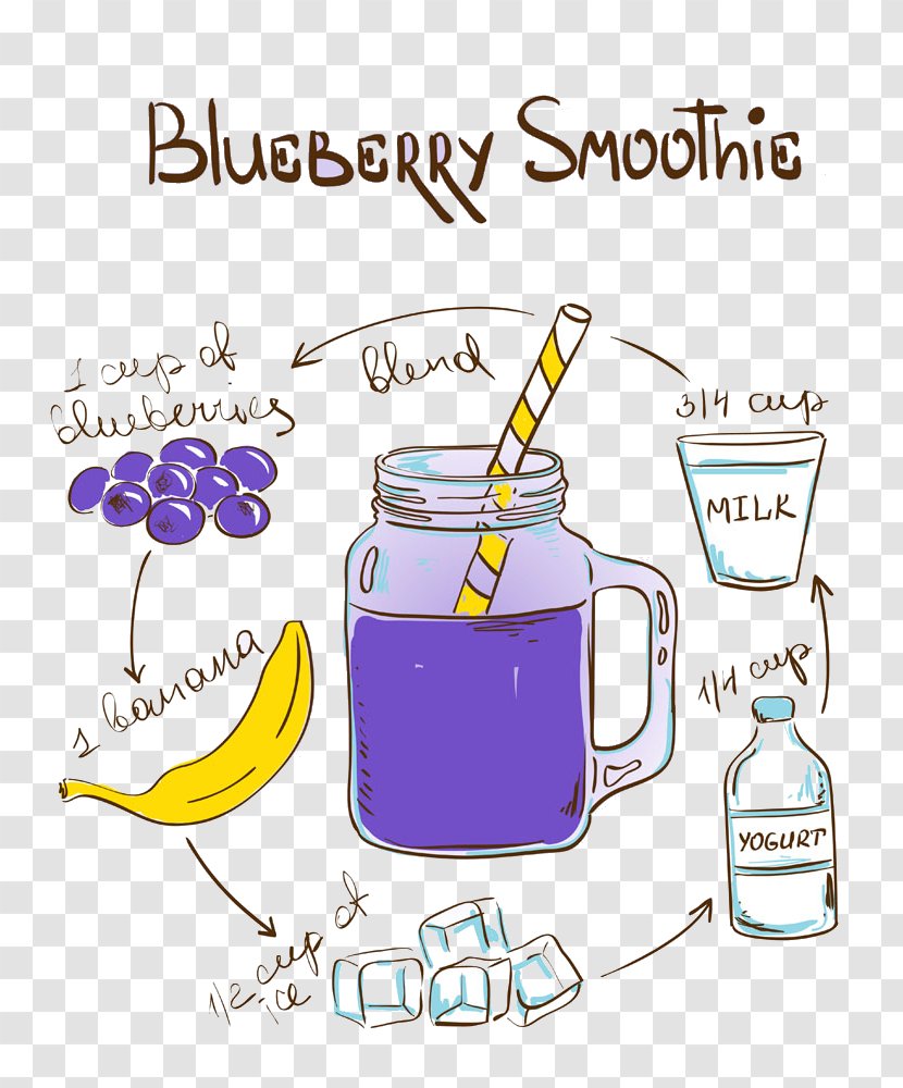 Smoothie Milkshake Cocktail Recipe Fruit - Grapes Banana Transparent PNG