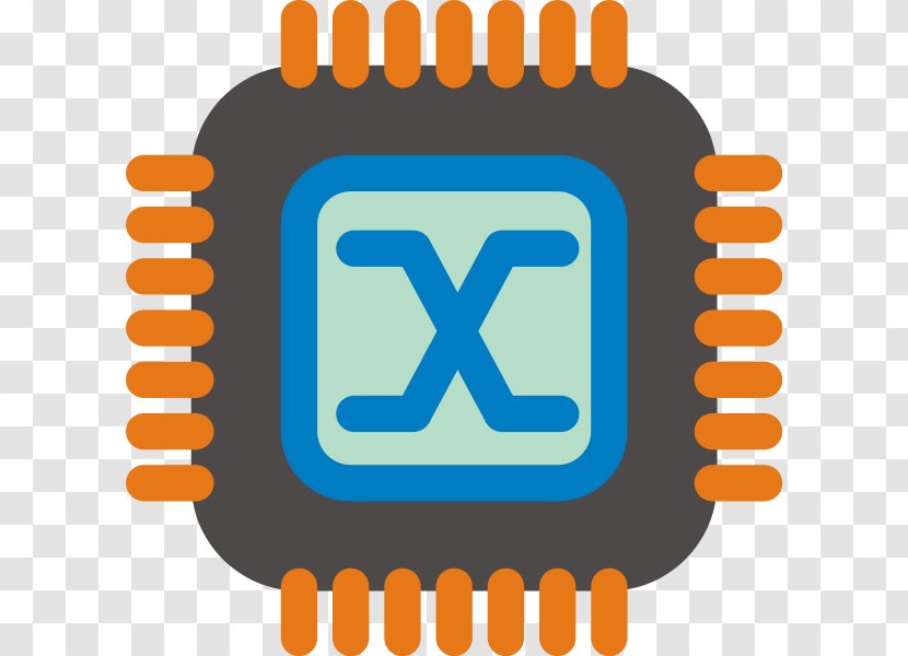 Integrated Circuits & Chips Central Processing Unit Clip Art - Electronics - Computer Transparent PNG