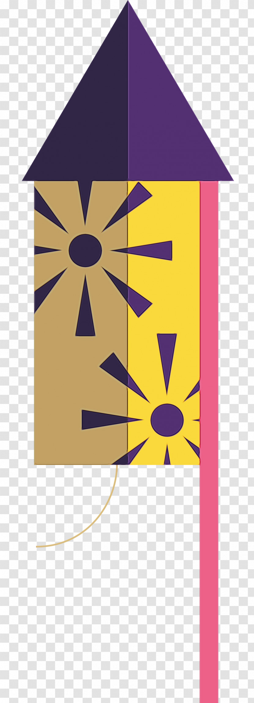 Triangle Angle Line Yellow Pattern Transparent PNG