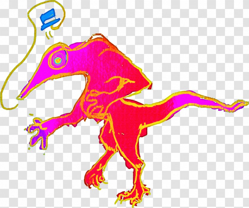 Velociraptor Art Line Legendary Creature Clip - Artwork Transparent PNG
