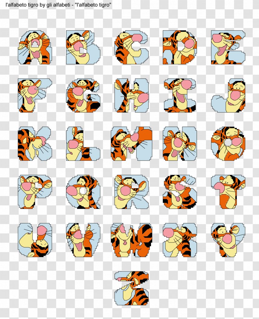 Tigger Winnie-the-Pooh Piglet Eeyore Alphabet - Winnie The Pooh Transparent PNG