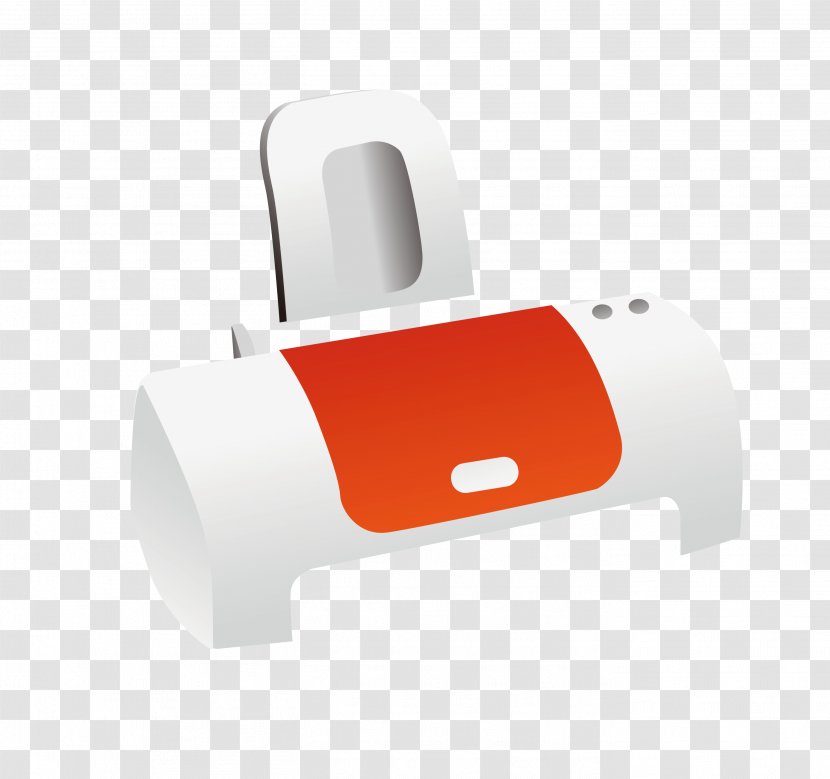 Printer 3D Printing Icon - Orange - Cartoon Transparent PNG