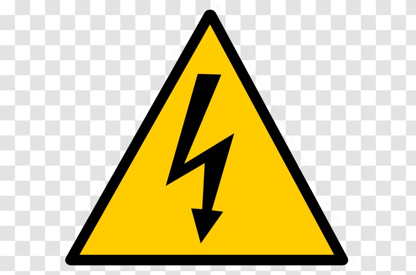 Electricity Electrical Injury High Voltage Clip Art - Traffic Sign Transparent PNG