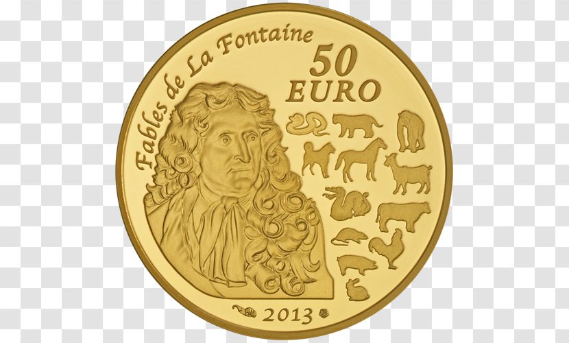 50 Euro Note France Gold Coin - And Silver Commemorative Coins - Billet De 10 Euros Transparent PNG