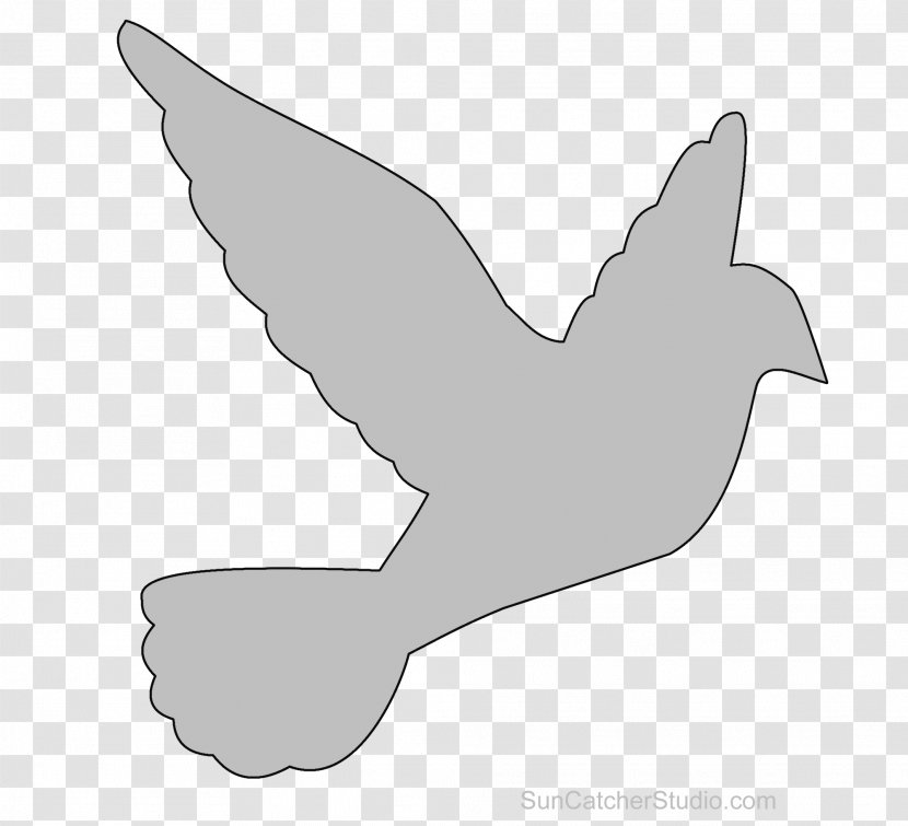 Stencil Art Drawing Bird Pattern - Chicken - Religion Transparent PNG