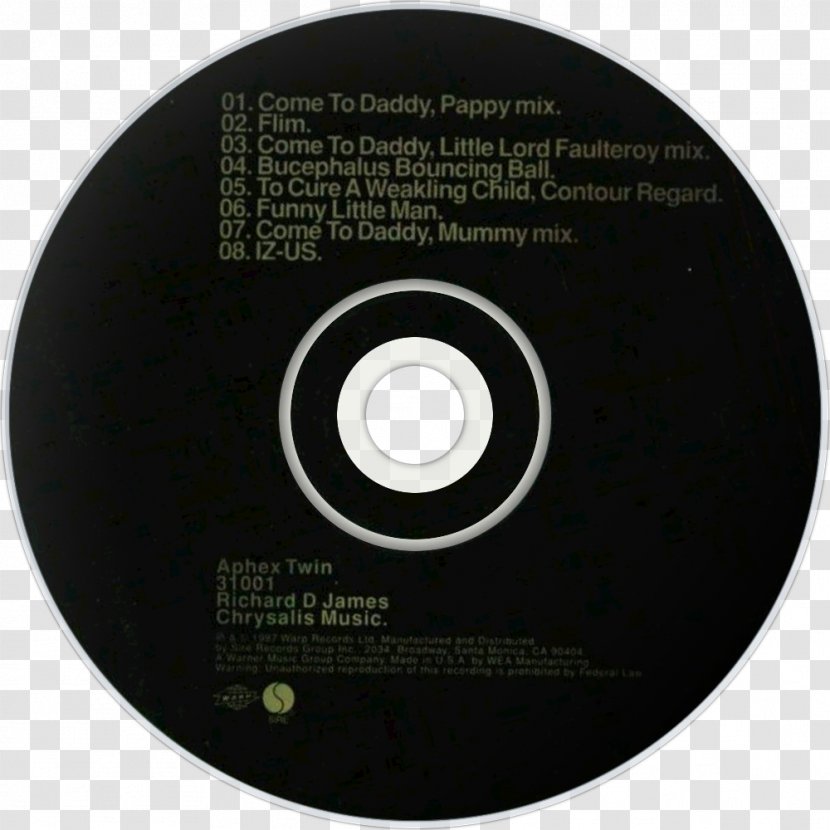 Compact Disc Brand - Dvd - Aphex Twin Transparent PNG