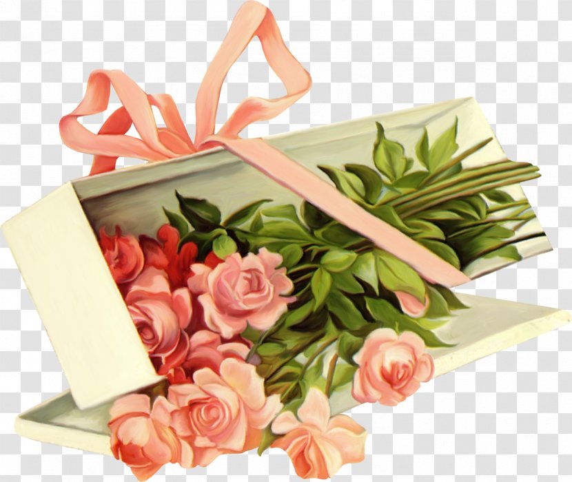 Rose Box Clip Art - Flower Bouquet - Gift Transparent PNG
