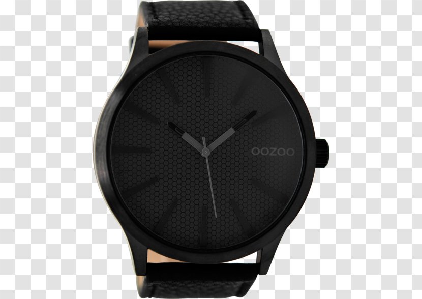 Quartz Clock Watch Black Color Transparent PNG