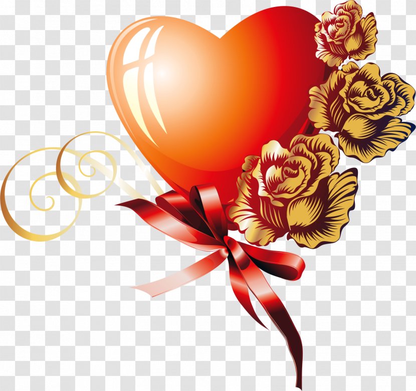 Heart Drawing Clip Art - Floral Design - Lovely Transparent PNG