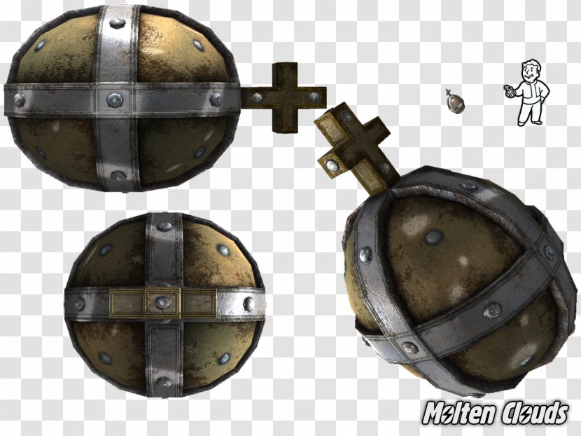 Fallout: New Vegas Fallout 2 4 Grenade - Brass Transparent PNG