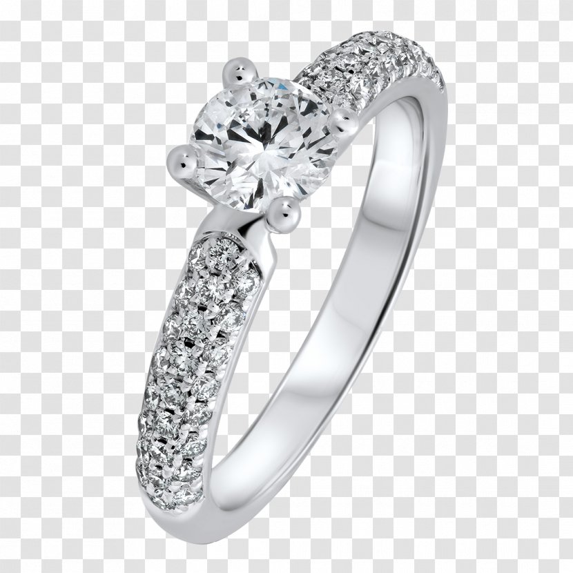 Wedding Ring Silver Engagement Diamond Transparent PNG