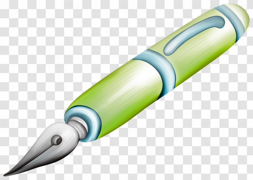 Ballpoint Pen Drawing Cartoon - Green Transparent PNG