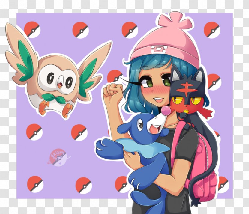 Pokémon Sun And Moon Litten Popplio Rowlet - Pichu - Galaxy Elements Transparent PNG