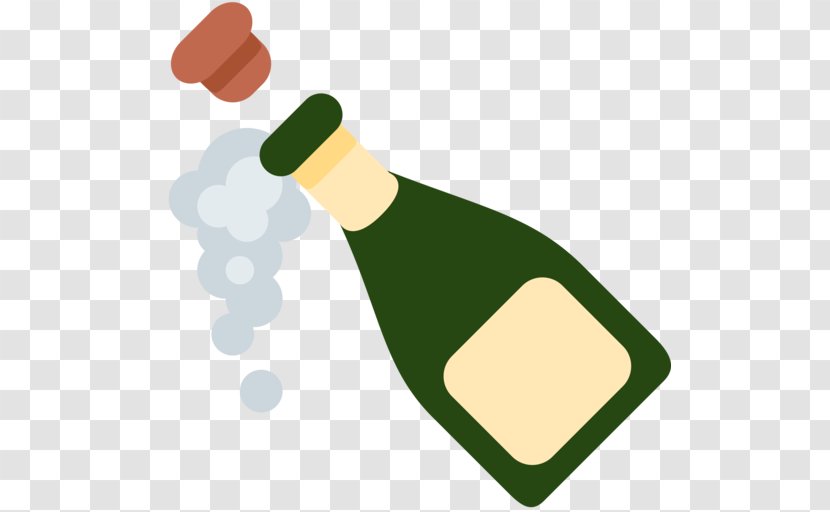 Emojipedia Sticker Bottle Champagne - Telegram - Emoji Transparent PNG