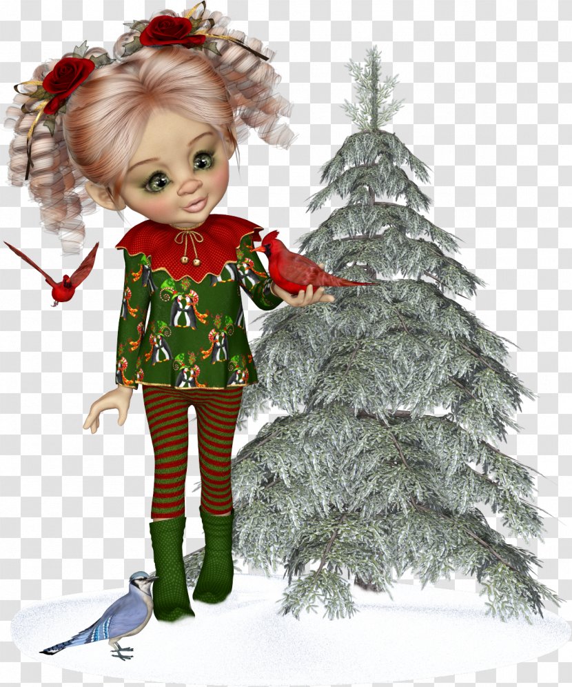 Christmas Winter Background - Elf - Toy Colorado Spruce Transparent PNG