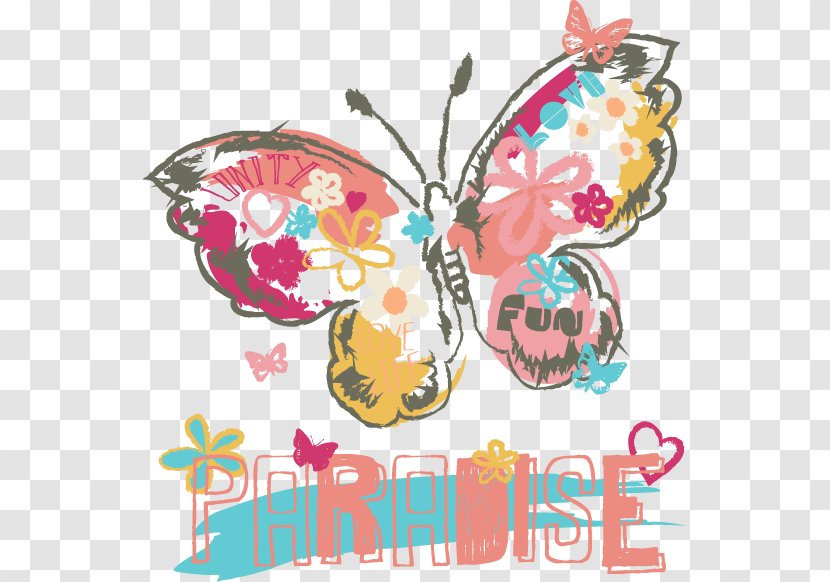 Butterfly Drawing Watercolor Painting - Moths And Butterflies - Graffiti Painted Transparent PNG
