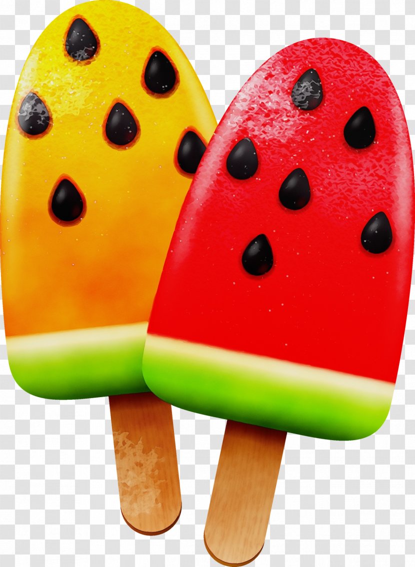 Frozen Food Cartoon - Fruit Juice - Ice Pop Yellow Transparent PNG