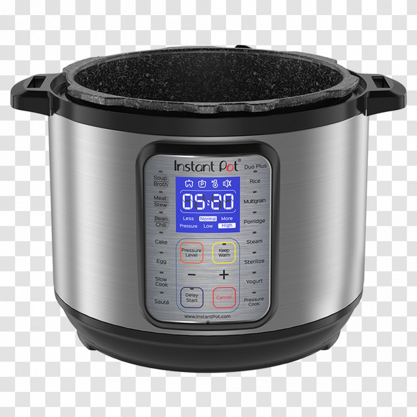 Instant Pot Duo Plus 9-in-1 Slow Cookers Pressure Cooking Rice - Cookware And Bakeware - Cooker Parts Transparent PNG