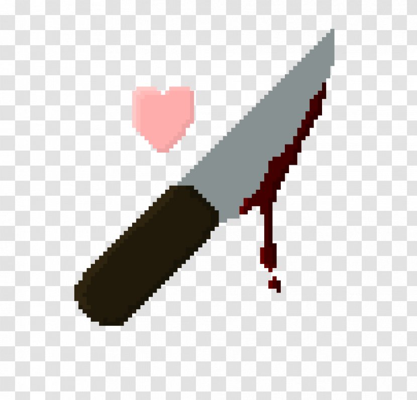 Pixel Art Digital - Undertale - Bloody Knife Transparent PNG