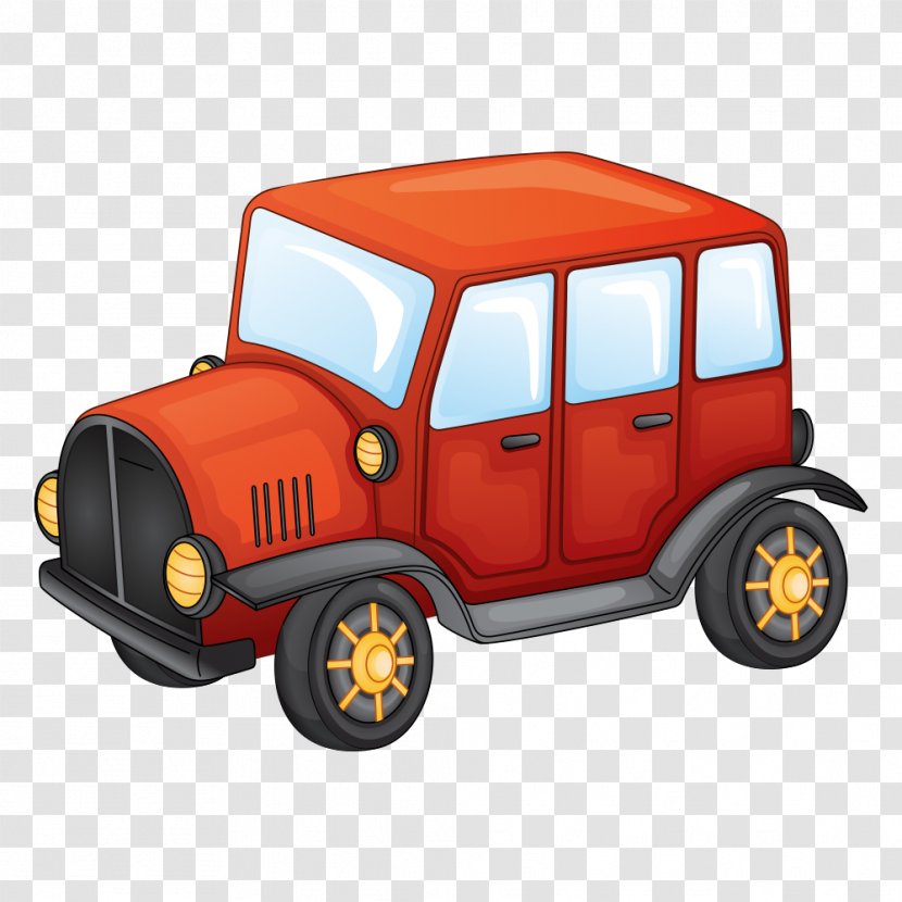 Car Rickshaw Mode Of Transport - Vintage - Red Transparent PNG