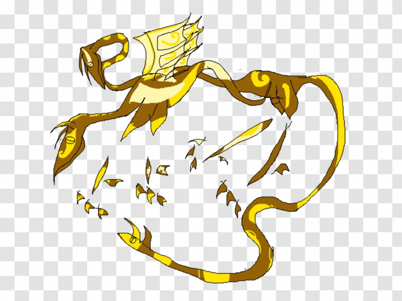 Insect Line Legendary Creature Clip Art - Yellow Transparent PNG
